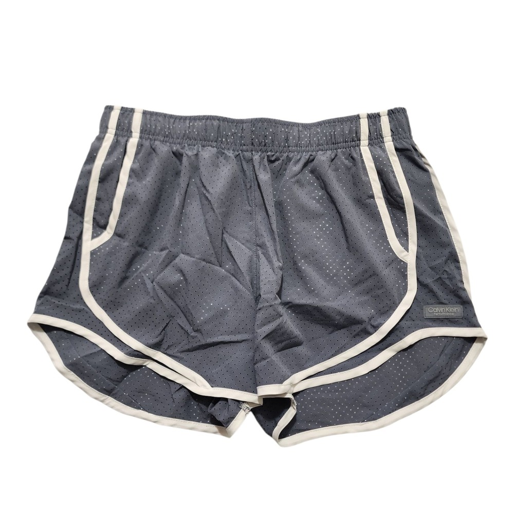 Calvin Klein Women's Gym Shorts Athletic Running Elastic Waist Gray New